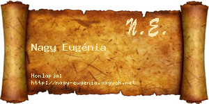 Nagy Eugénia névjegykártya